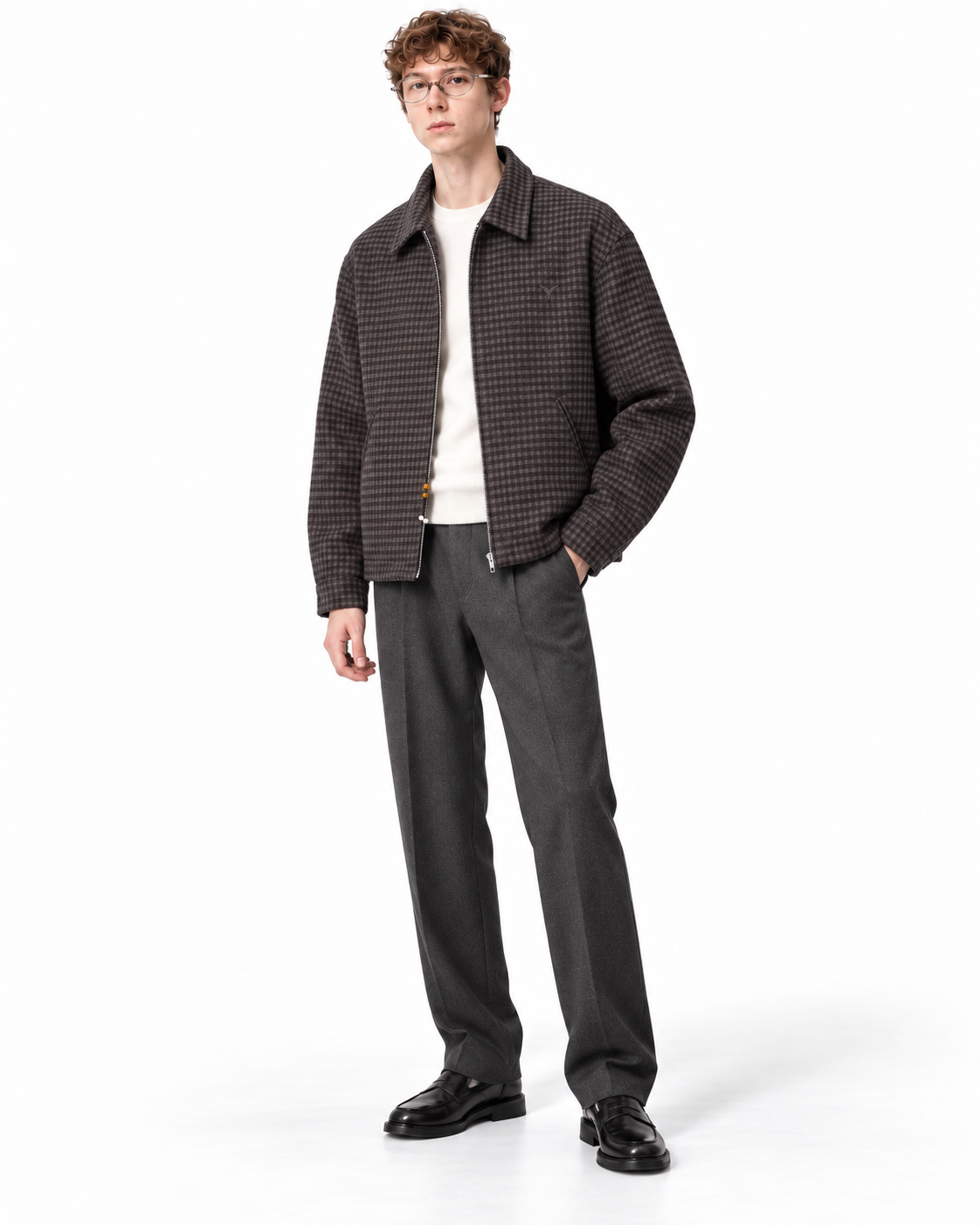 Brera Micro-Check Harrington