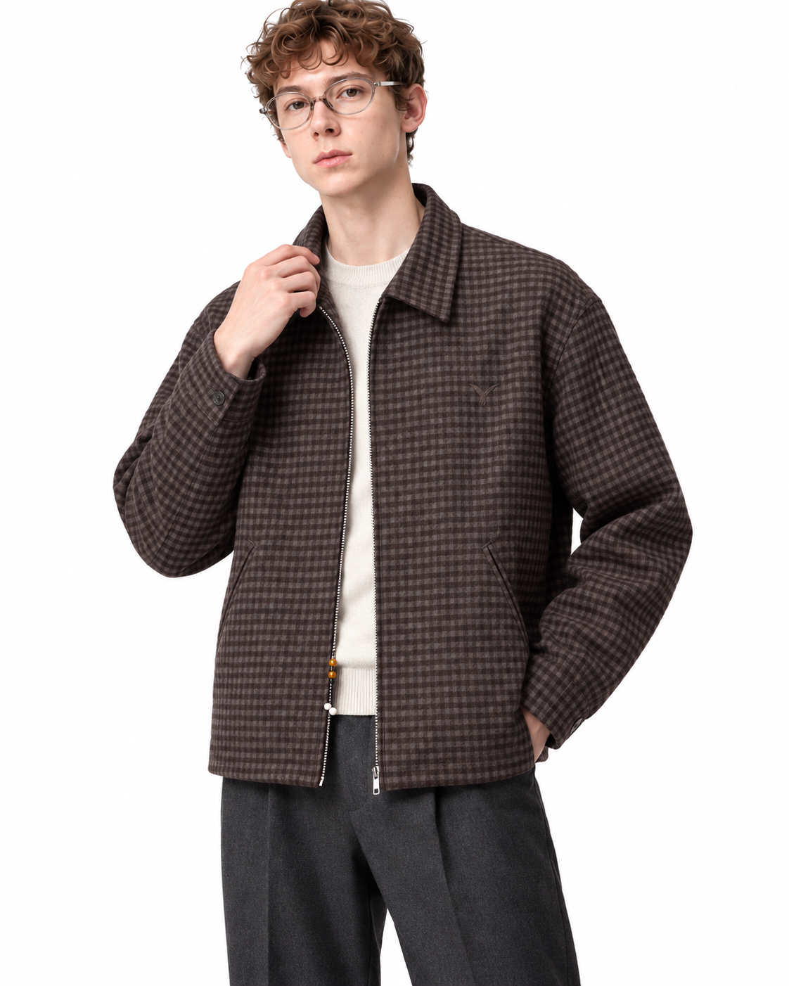 Brera Micro-Check Harrington